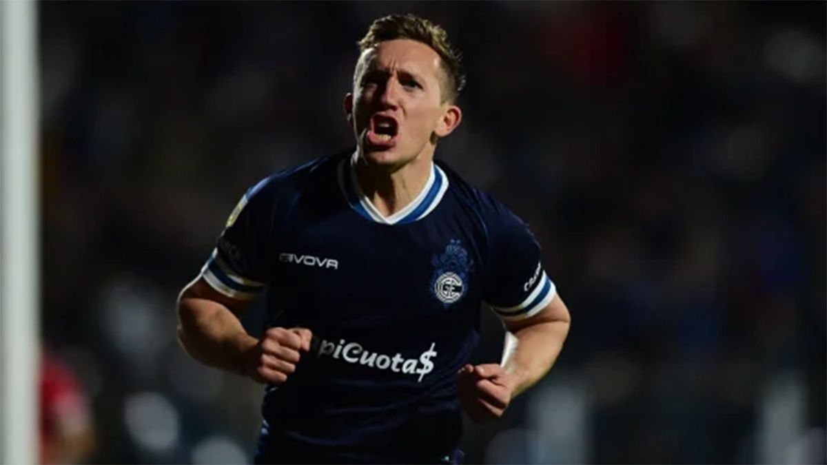 Pablo De Blasis, autor del gol para Gimnasia y Esgrima de La Plata