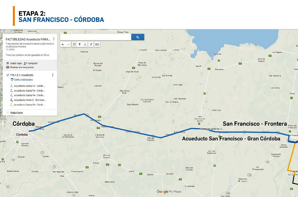 El agua que viajará 350 kilómetros contra la pendiente, hasta Córdoba