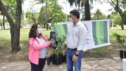 Entregaron 300 árboles frutales a los vecinos