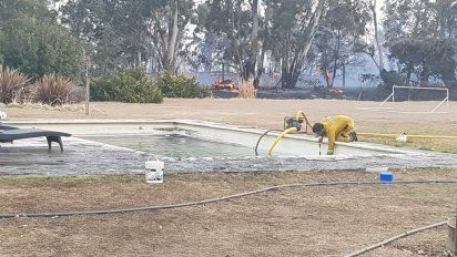 Alarma por un incendio que se propagó al sur del Aero Club