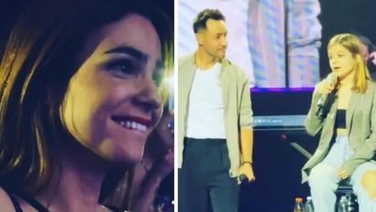 La hija de Agustina Cherri y Gastón Pauls cantó en vivo con Luciano Pereyra