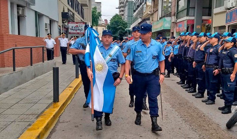 Con un acto, conmemoran el Día de la Policía de Córdoba en Río Cuarto