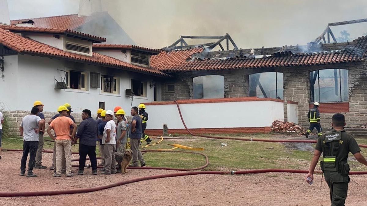 Se incendió el Hotel 4 de la UTEFoto: Delta Embalse