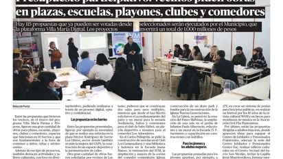 Accedé a la edición digital de Diario Puntal Villa María
