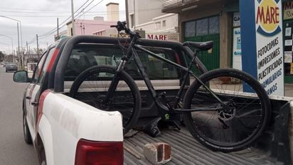 Recuperaron una bicicleta robada de un comercio