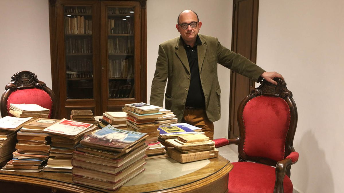 Los libros que formaron parte de la biblioteca de Juan Filloy estaban guardados en el Trapalanda