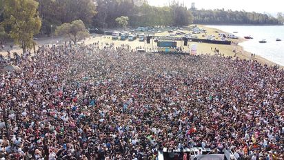 Fiesta de la Primavera récord  en Emblase: más de 100 mil chicos celebraron frente al lago