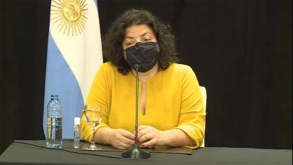 Vizzotti dijo que en noviembre se evaluará la posibilidad de reforzar con tercera dosis