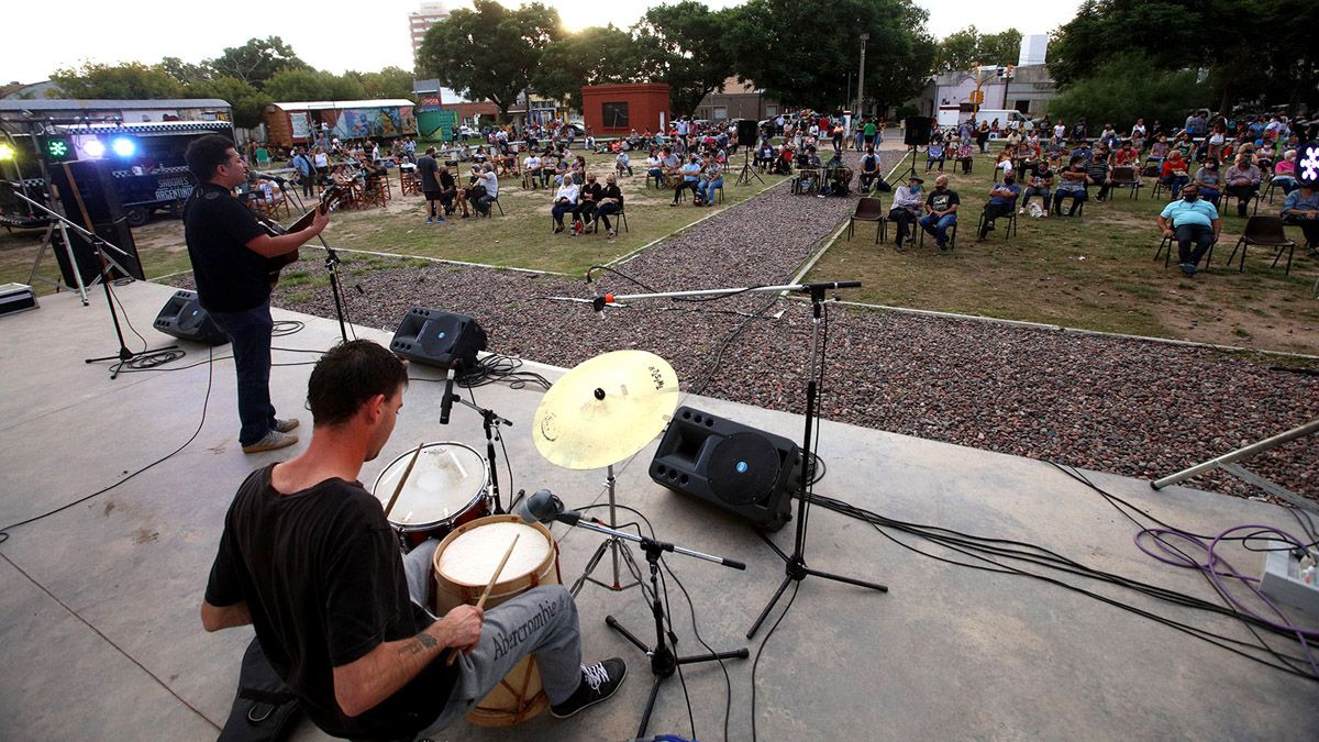 La música en vivo no faltó en el Festival Cultural por la Memoria.