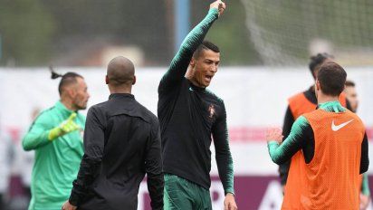 Portugal entrenó a puertas abiertas