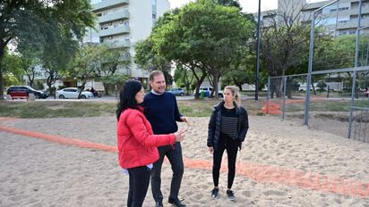 Refuncionalizan las canchas de vóley playero de la costa
