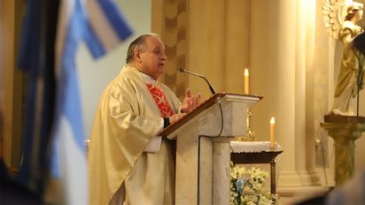 Bustamante, en el Tedeum: 