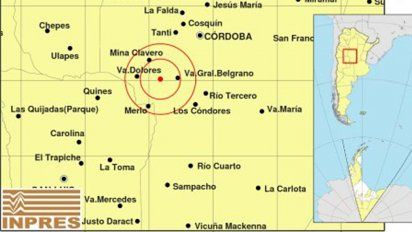 Un leve sismo alarmó al valle de Calamuchita este mediodía