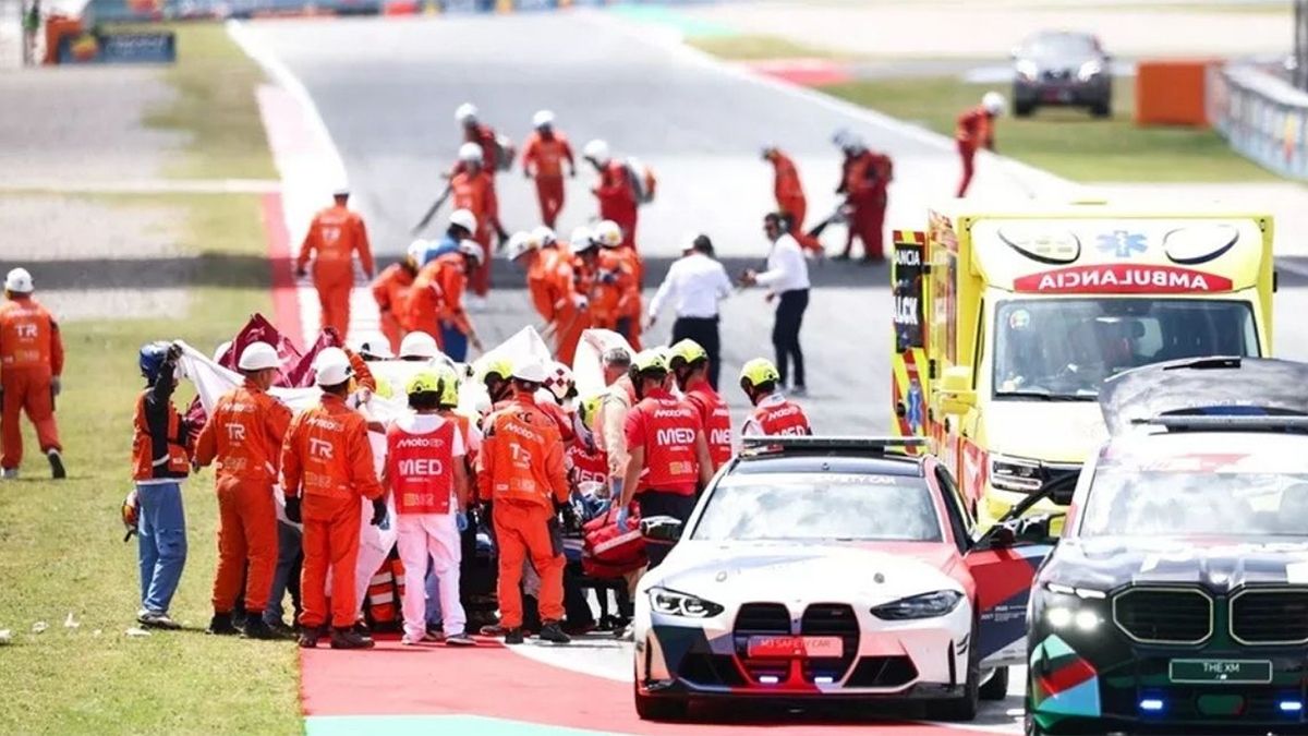 Los servicios de emergencia trasladan a Alex Márquez al Hospital General de Catalunya