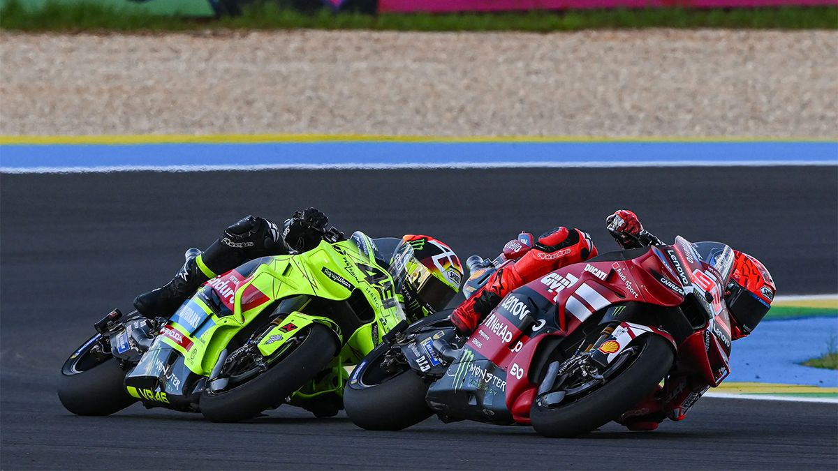 Marc Márquez y Fabio Di Giannantonio, 1º y 2º del Sprint del Gran Premio de Brasil de MotoGP