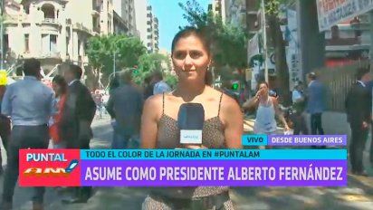 Desde el Congreso, Puntal siguió minuto a minuto el traspaso de mando
