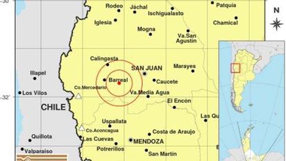 Un sismo de 4.7° con epicentro en San Juan se sintió en Río Cuarto