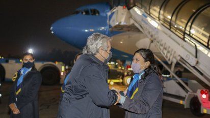 Alberto Fernández partió desde Ezeiza rumbo a su gira europea