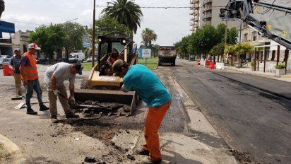 Repavimentación sobre bulevar España: la Municipalidad diagramó nuevos cortes