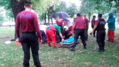 Murió una mujer alcanzada por un rayo en Capital Federal