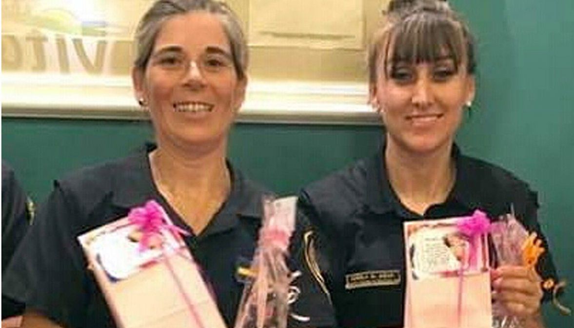 María y Carola, las primeras mujeres suboficiales de policía del Roca