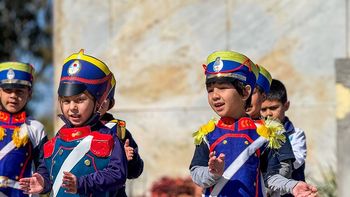Sentido homenaje al Padre de la Patria, con los más chicos como protagonistas centrales