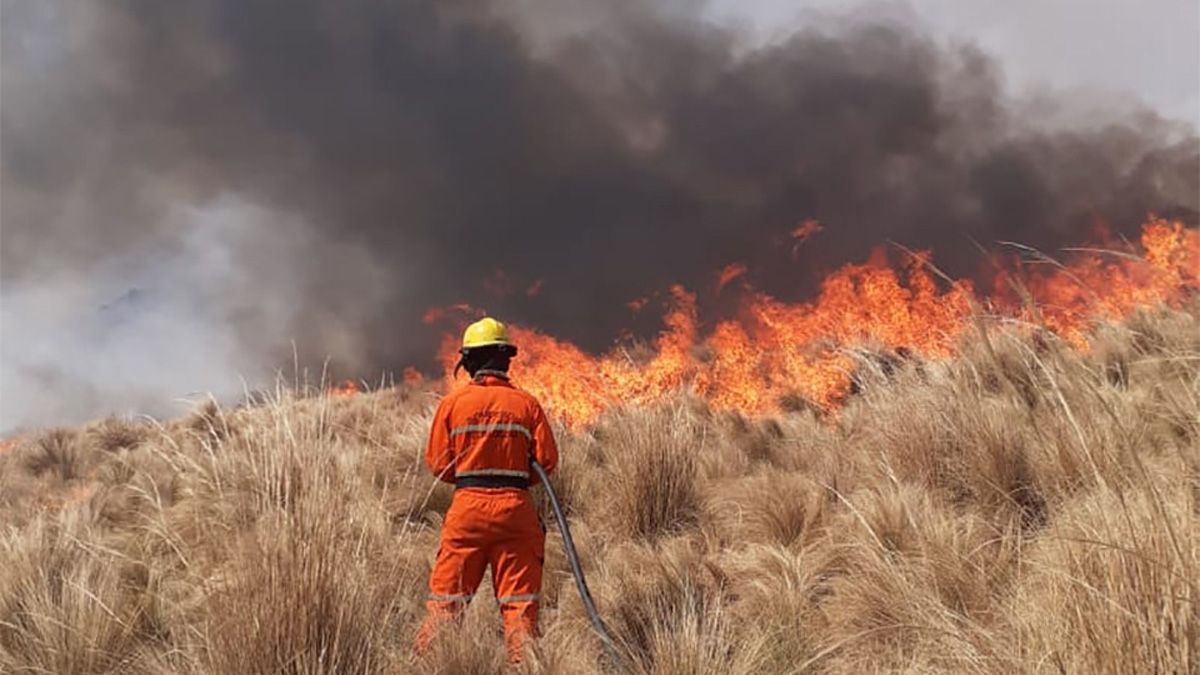 La sequía del terreno y el viento