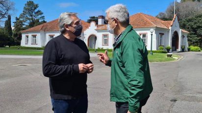 Alberto Fernández y Julián Domínguez evalúan una posible suba de retenciones a derivados de la soja