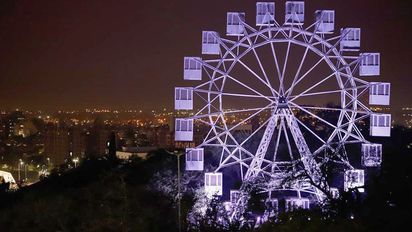 Después de 20 años, volvió a girar la rueda Eiffel en Córdoba