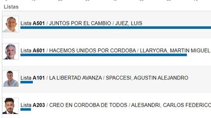 Juez ganó en Río Cuarto, Juárez Celman y General Roca; Llaryora, en el Sáenz Peña