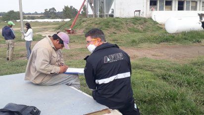 Controles en campos de la zona: