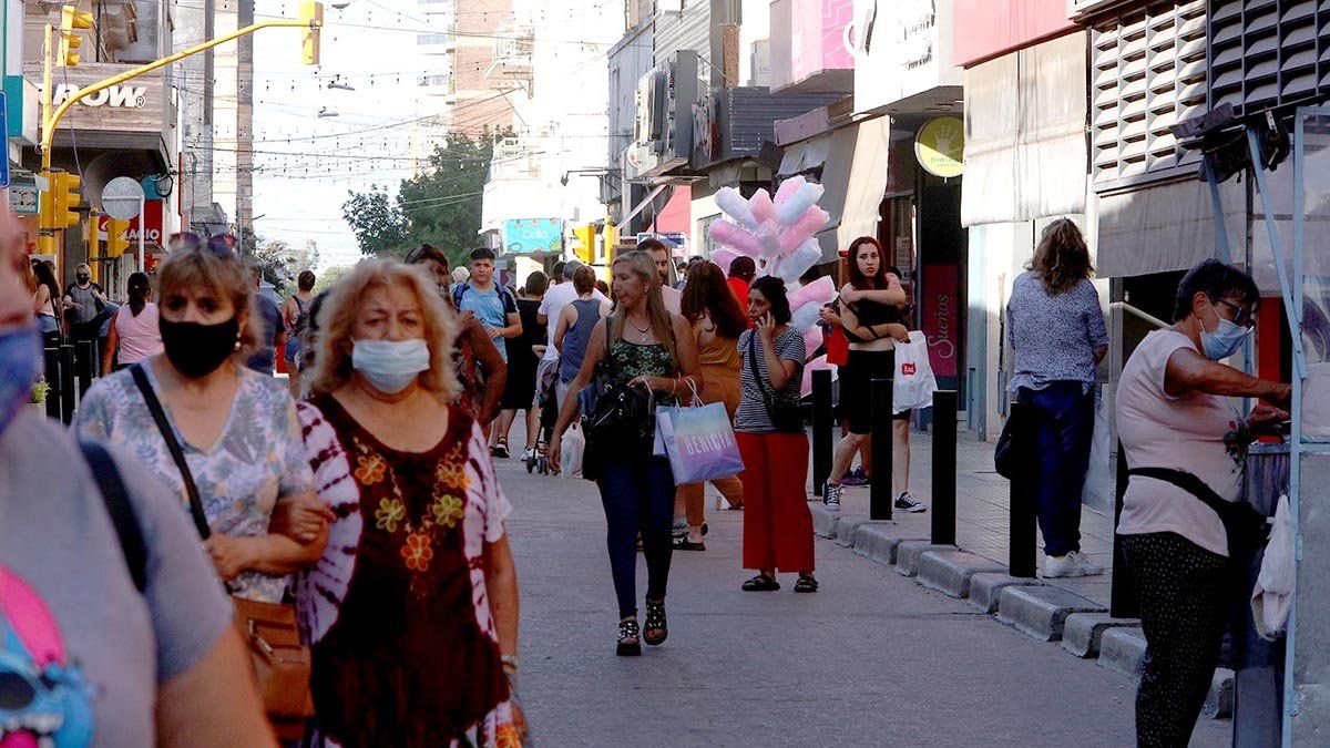El sector comercial mostró un intenso movimiento.
