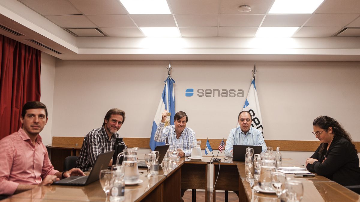 Autoridades de Senasa recibieron a integrantes de los equipos técnicos de Estados Unidos.