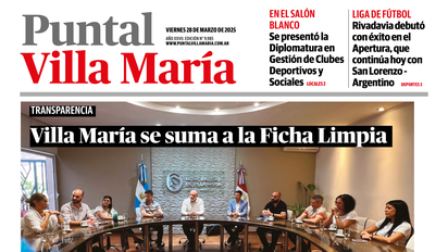 Accedé a la edición impresa de Diario Puntal Villa María